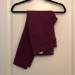 Maroon Pixie Pants. Size 2.